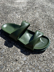 Full Leather Slide Sandals – Twist Slide
