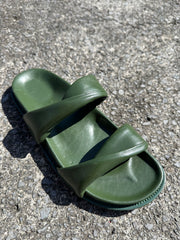 Full Leather Slide Sandals – Twist Slide