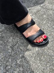 Full Leather Slide Sandals – Twist Slide