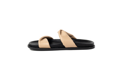 Full Leather Slide Sandals – Twist Slide