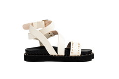 White Leather Chunky Sandal – Anne