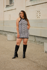 Wide Fit Black Leather Knee-High Boots – Tess