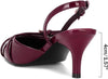 Wine Leather Kitten Heel – Alessia