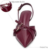 Wine Leather Kitten Heel – Alessia