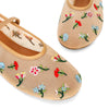 Nude Floral Mesh Ballet Flat – Elise
