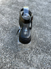 Sofia Sandal Black Flats by Sole Shoes NZ F28B-36