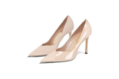 Blush Pink Two-Tone Leather Pump – Verona