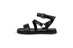 Anne Sandal Black-PREORDER Flats by Sole Shoes NZ F17-36