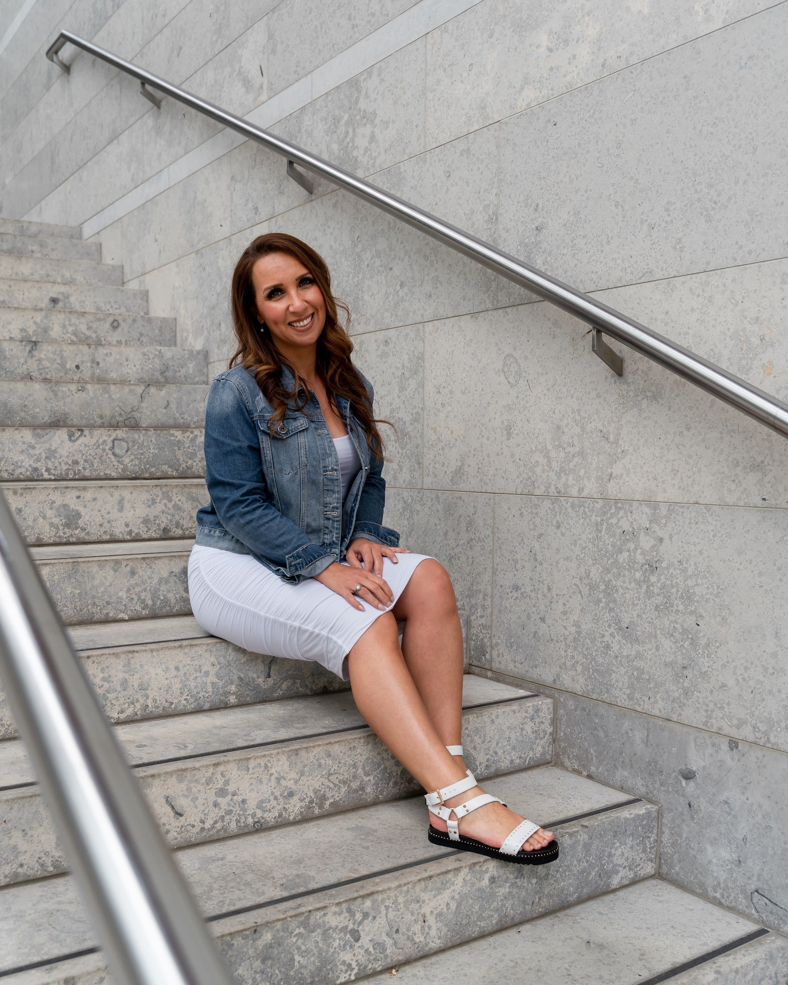 Anne Sandal White PREORDER Flats by Sole Shoes NZ F17-36