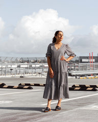 Aria Flat Mule Black Flats by Sole Shoes NZ F22-36