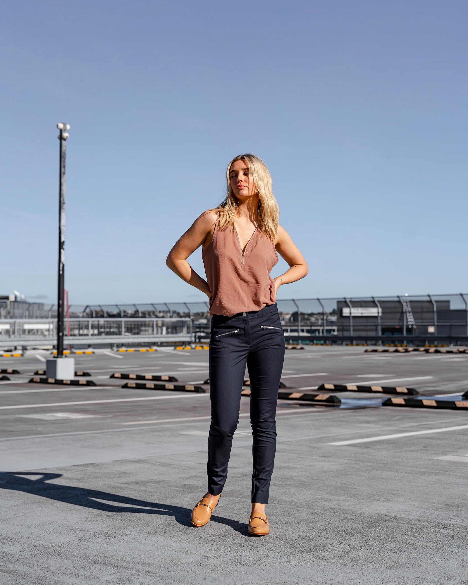 Aria Flat Mule Tan Flats by Sole Shoes NZ F22-36