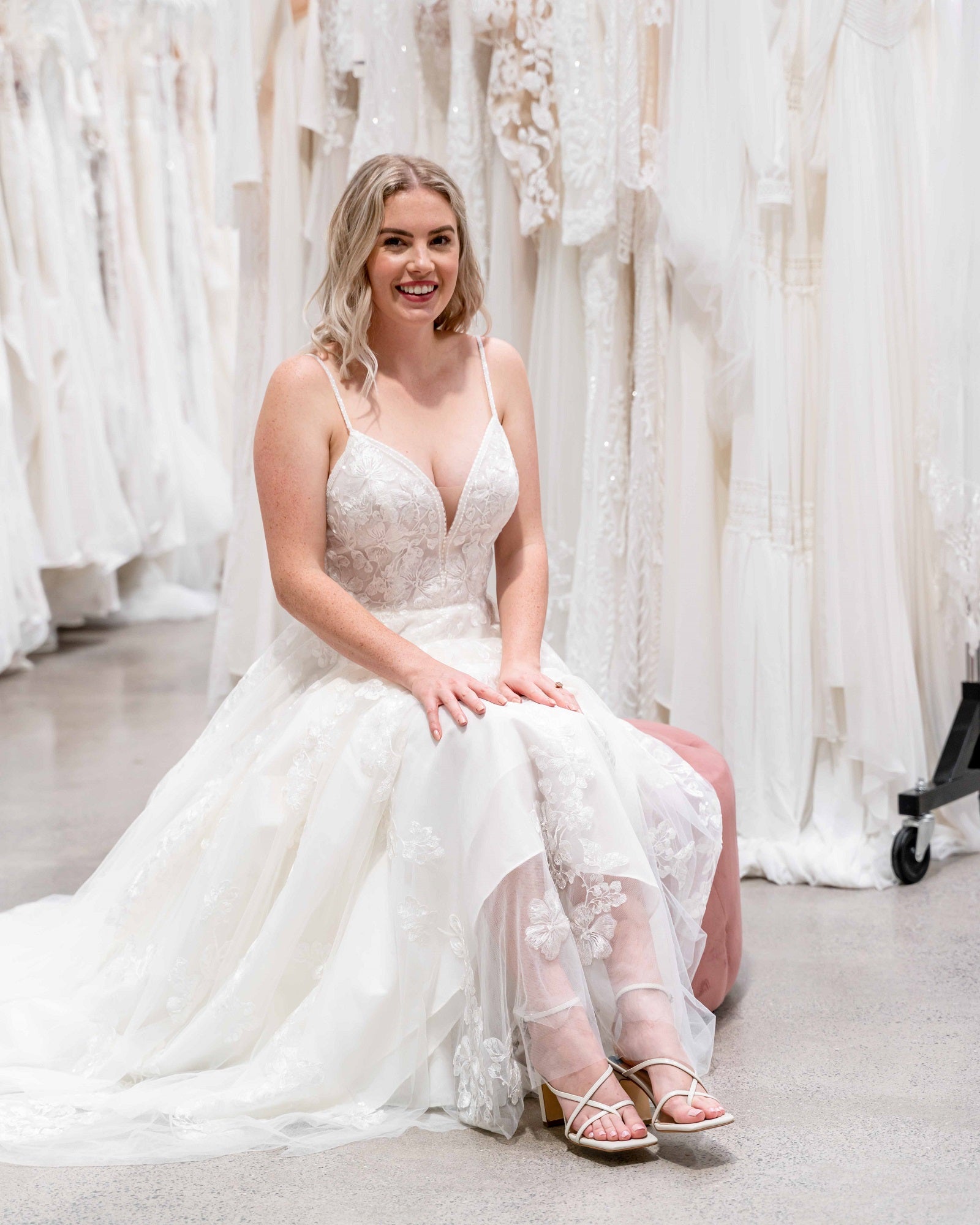 Be Mine Heel Ivory Bridal by Sole Shoes NZ BH9-36