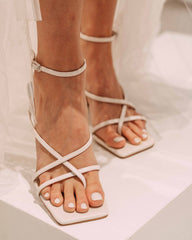 Be Mine Heel Ivory Bridal by Sole Shoes NZ BH9-36