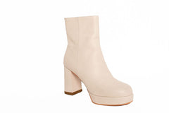 Bex Platform Boot Cream Boots by Sole Shoes NZ AB19-36