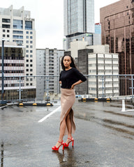 Bianca Platform Sandal Red Heels by Sole Shoes NZ H26-36