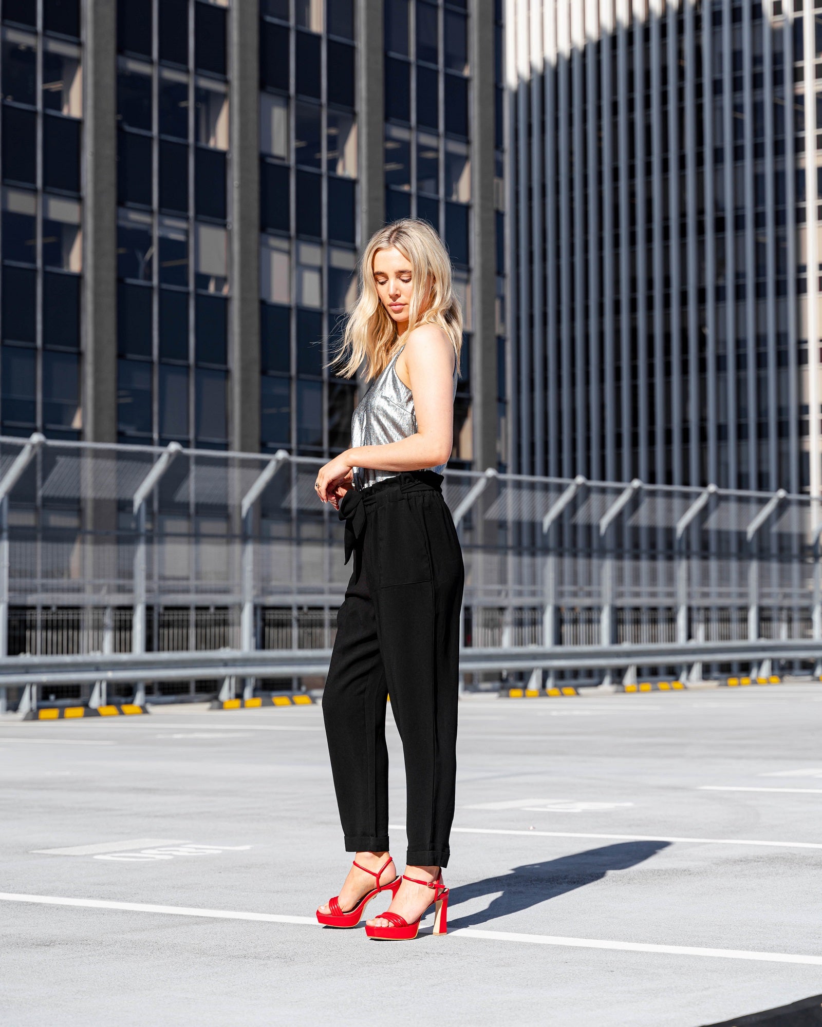 Bianca Platform Sandal Red Heels by Sole Shoes NZ H26-36