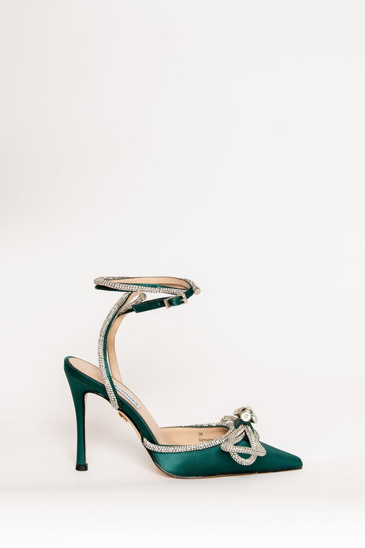 Brooke Heel Emerald Green 10cm Heels by Sole Shoes NZ H23-36