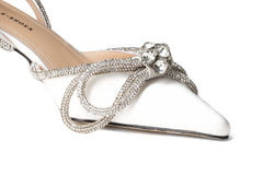 Brooke Heel White 6cm Heels by Sole Shoes NZ H23-36