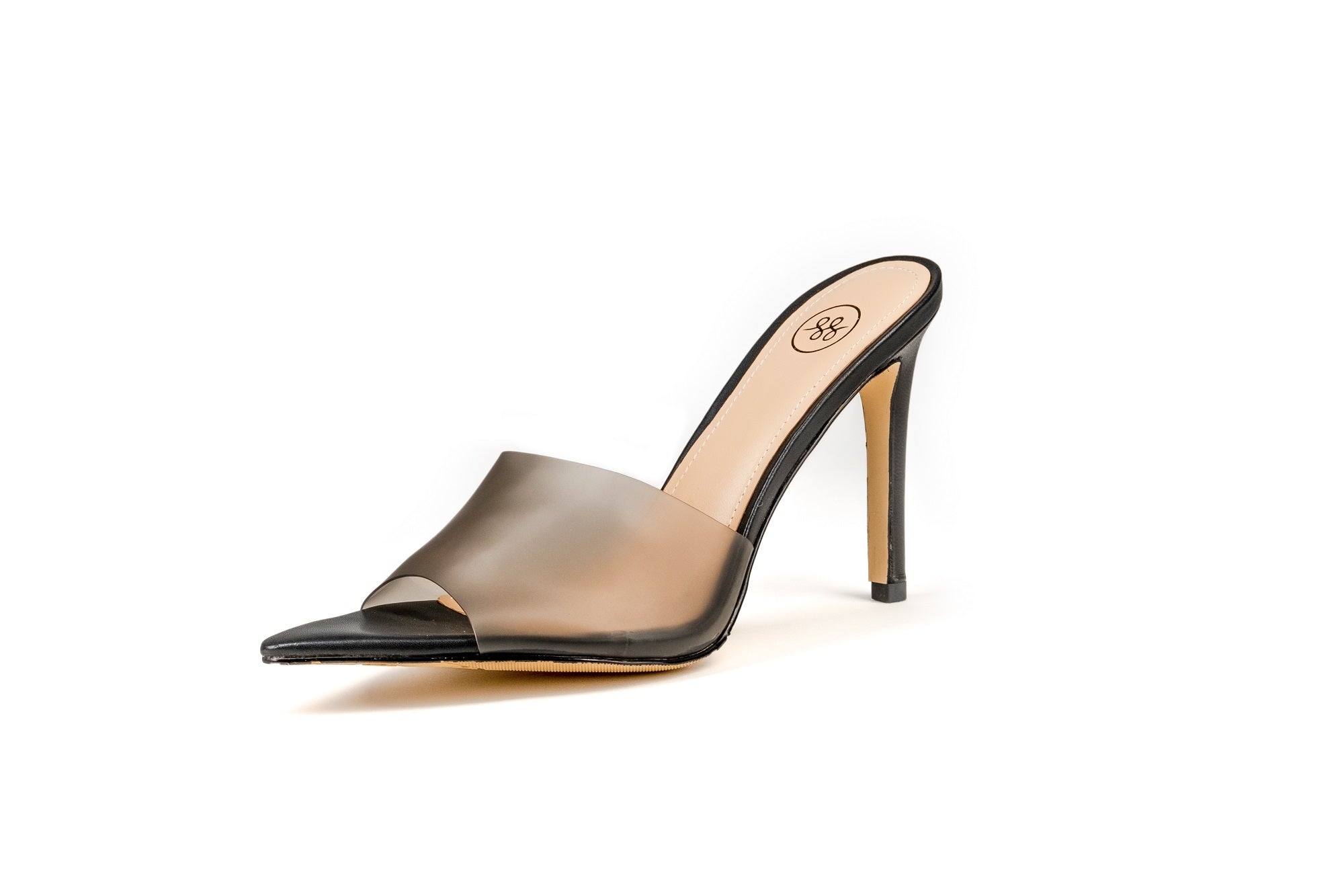 Court Mule Heel Black Heels by Sole Shoes NZ H21-36