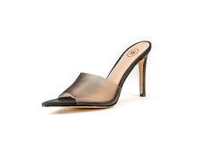 Court Mule Heel Black Heels by Sole Shoes NZ H21-36