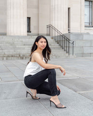 Court Mule Heel Black Heels by Sole Shoes NZ H21-36