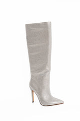 Dixie Rhinestone Boot Silver Boots by Sole Shoes NZ LB9-36