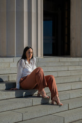 Eli Block Heel Sandal Nude Heels by Sole Shoes NZ H31B-36