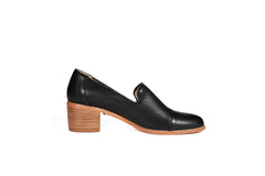 Harris Leather Loafers Black Flats by Sole Shoes NZ F23-36
