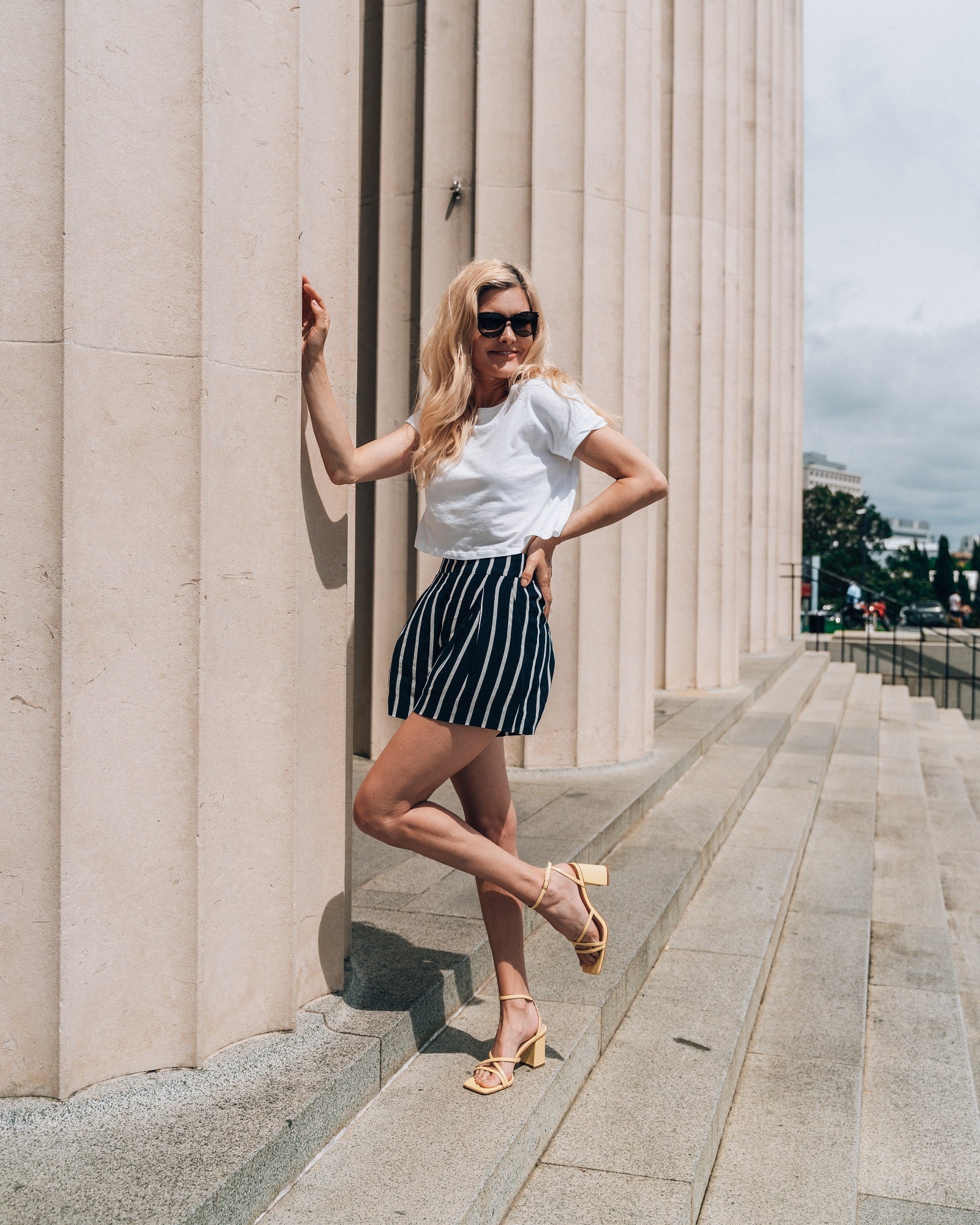 Ky Sandal Heel Buttermilk Heels by Sole Shoes NZ H22-36