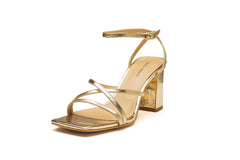 Ky Sandal Heel Gold Heels by Sole Shoes NZ H22-36