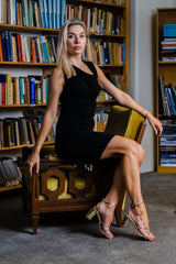 Ky Sandal Heel Gold Heels by Sole Shoes NZ H22-36