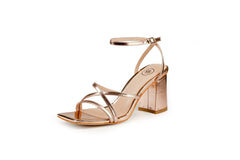 Ky Sandal Heel Rose Gold Heels by Sole Shoes NZ H22-36
