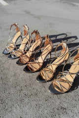 Lexi Heel Gold Heels by Sole Shoes NZ H25-36