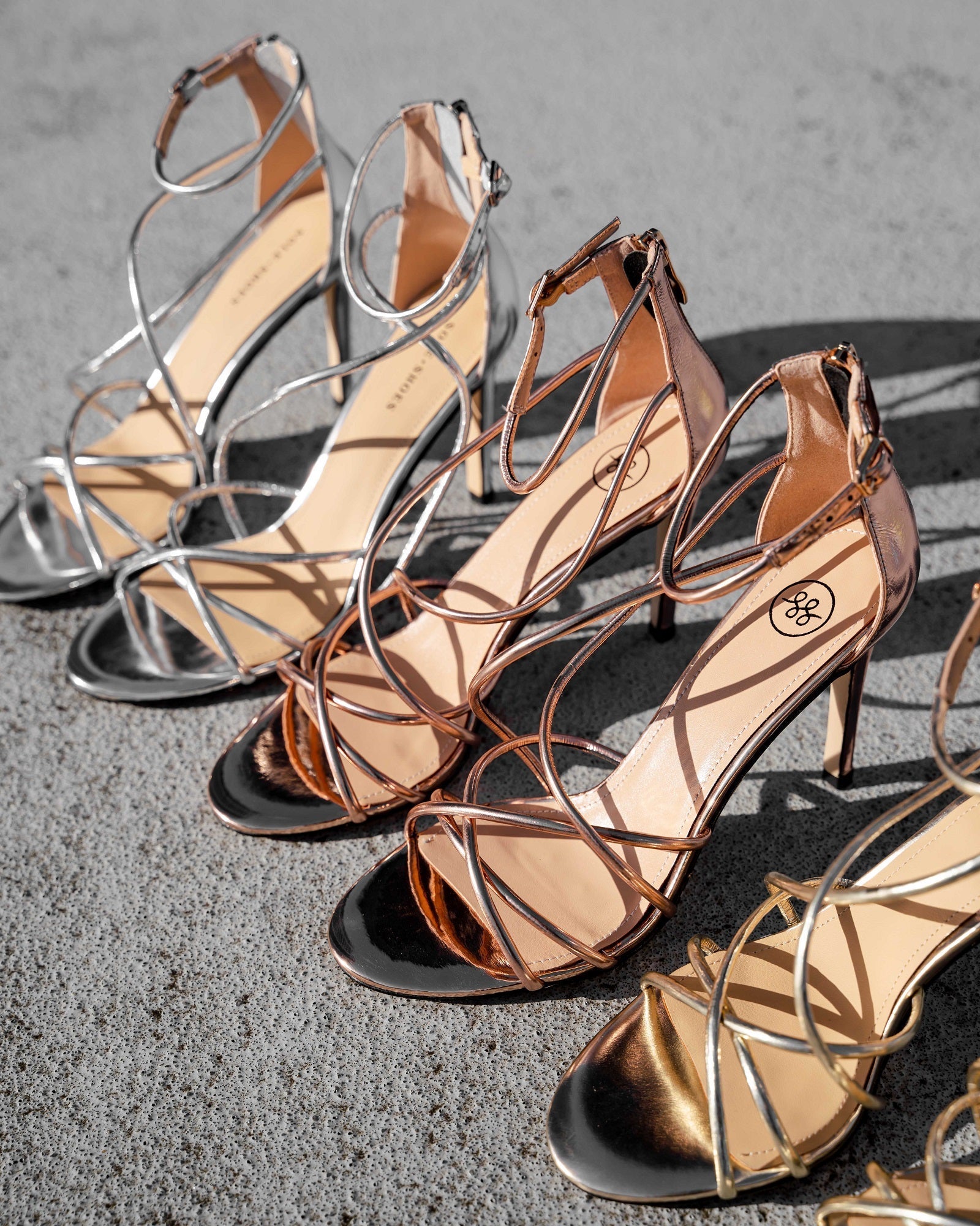 Lexi Heel Rose Gold Heels by Sole Shoes NZ H25-36