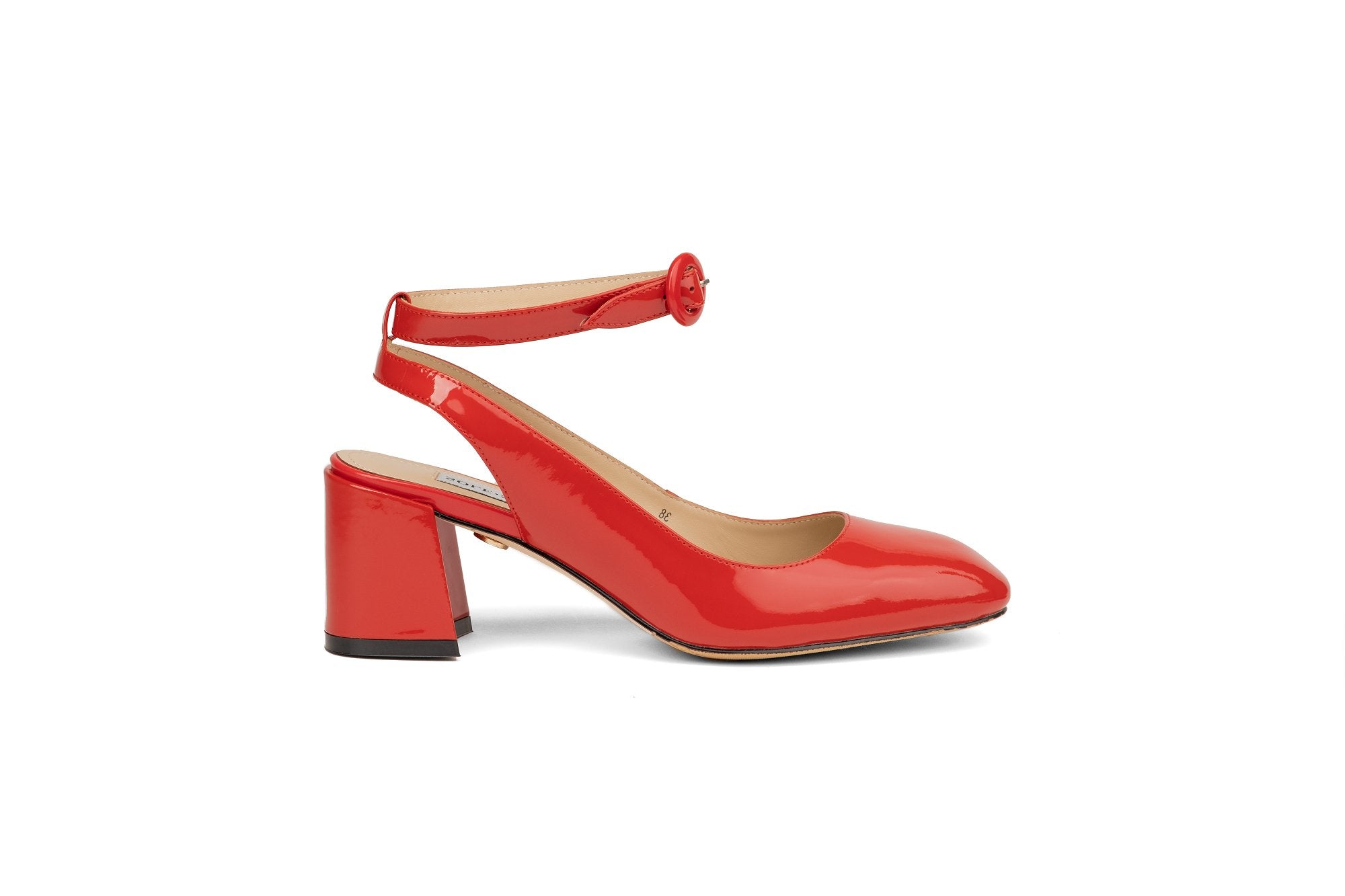 Lilly-May Pumps Red Heels by Sole Shoes NZ H27-36