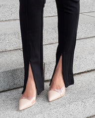 Lizzy Leather Heels Nude Heels by Sole Shoes NZ H15-37