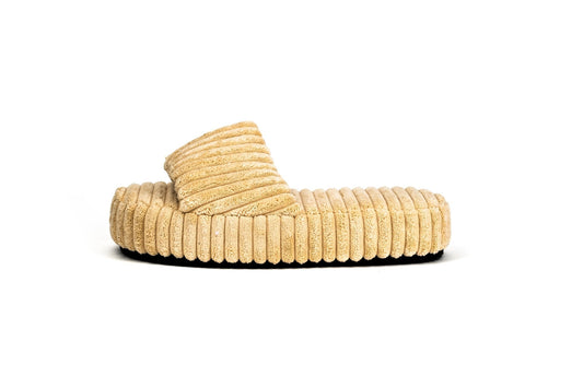 Loft Platform Slides Nude Flats by Sole Shoes NZ F25N-35 2000