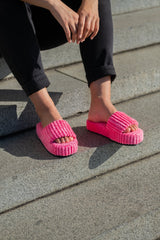 Loft Platform Slides Rose Flats by Sole Shoes NZ F25R-35