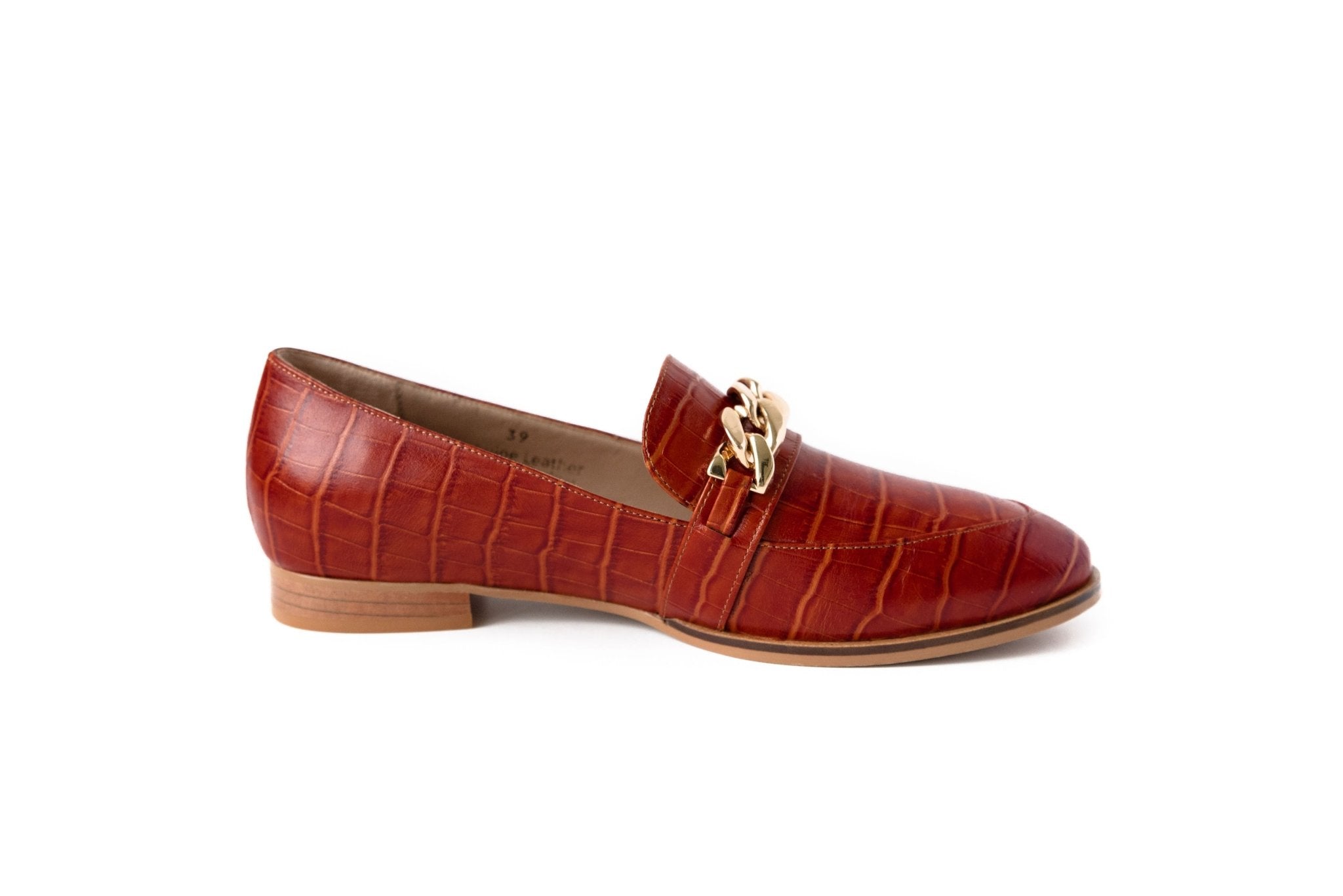 Lux Loafer Terracotta Flats by Sole Shoes NZ F12-35