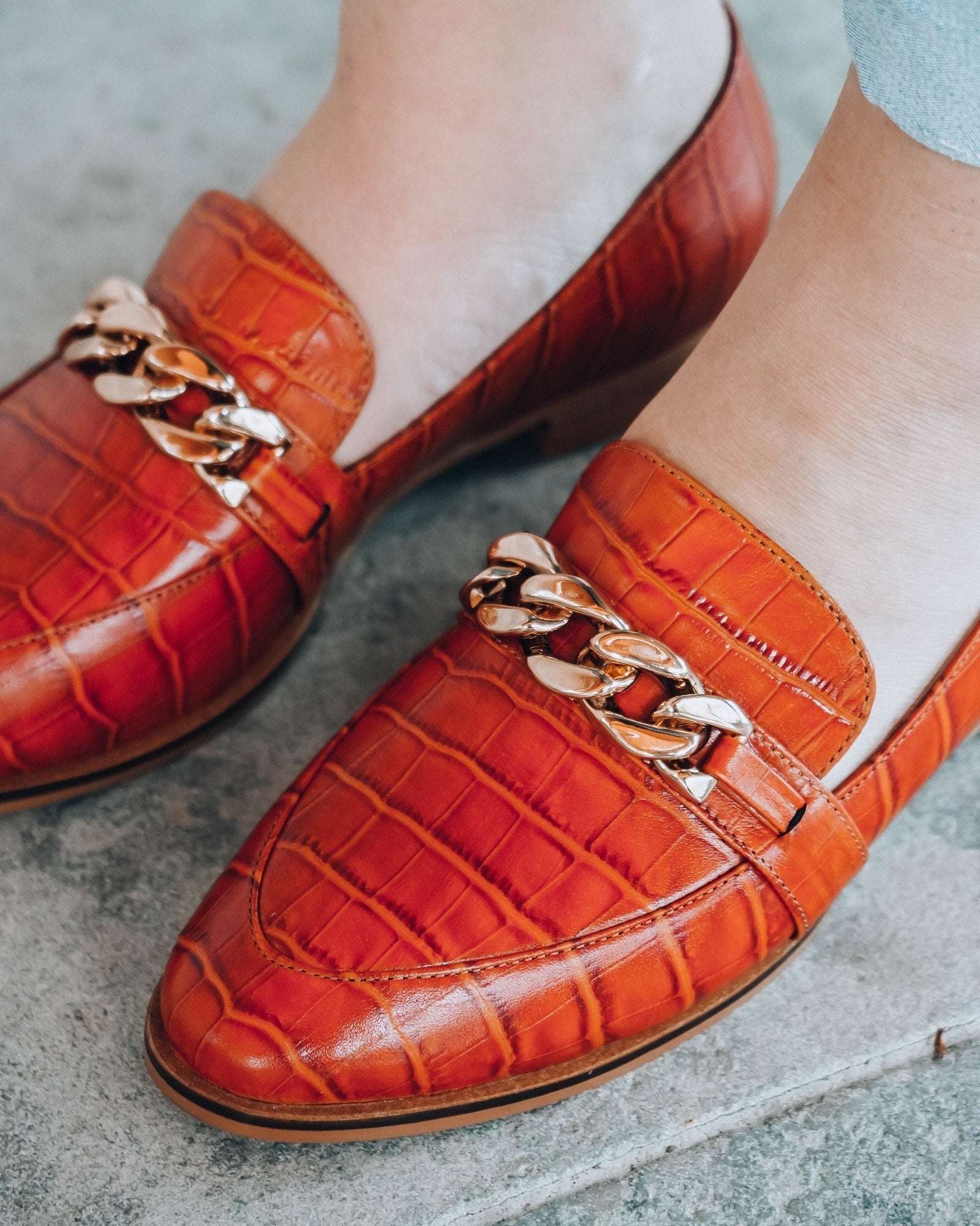 Lux Loafer Terracotta Flats by Sole Shoes NZ F12-35