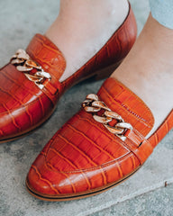 Lux Loafer Terracotta Flats by Sole Shoes NZ F12-35
