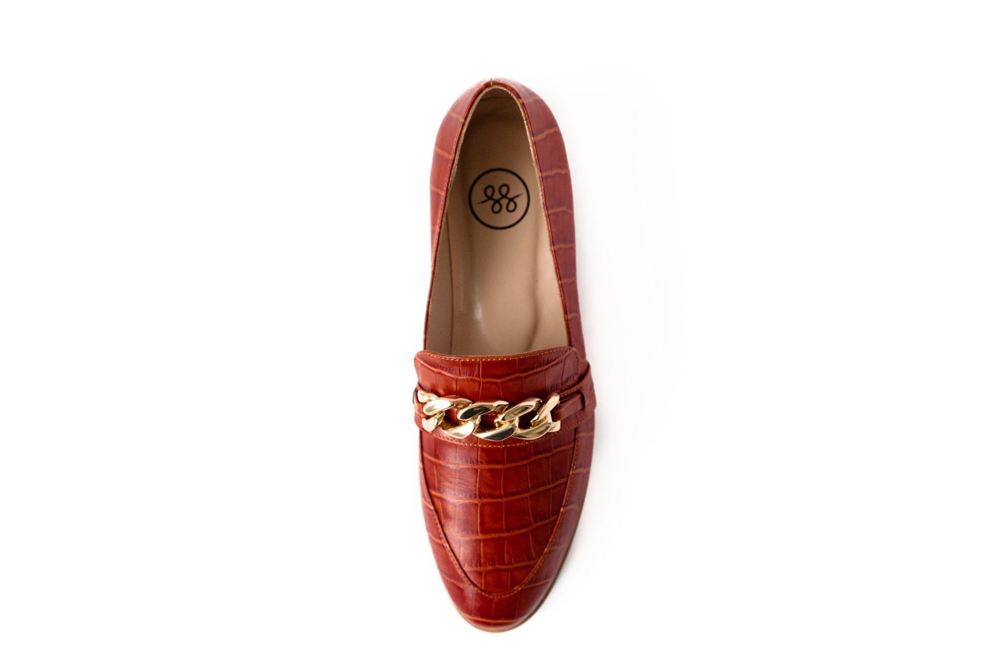 Lux Loafer Terracotta Flats by Sole Shoes NZ F12-35