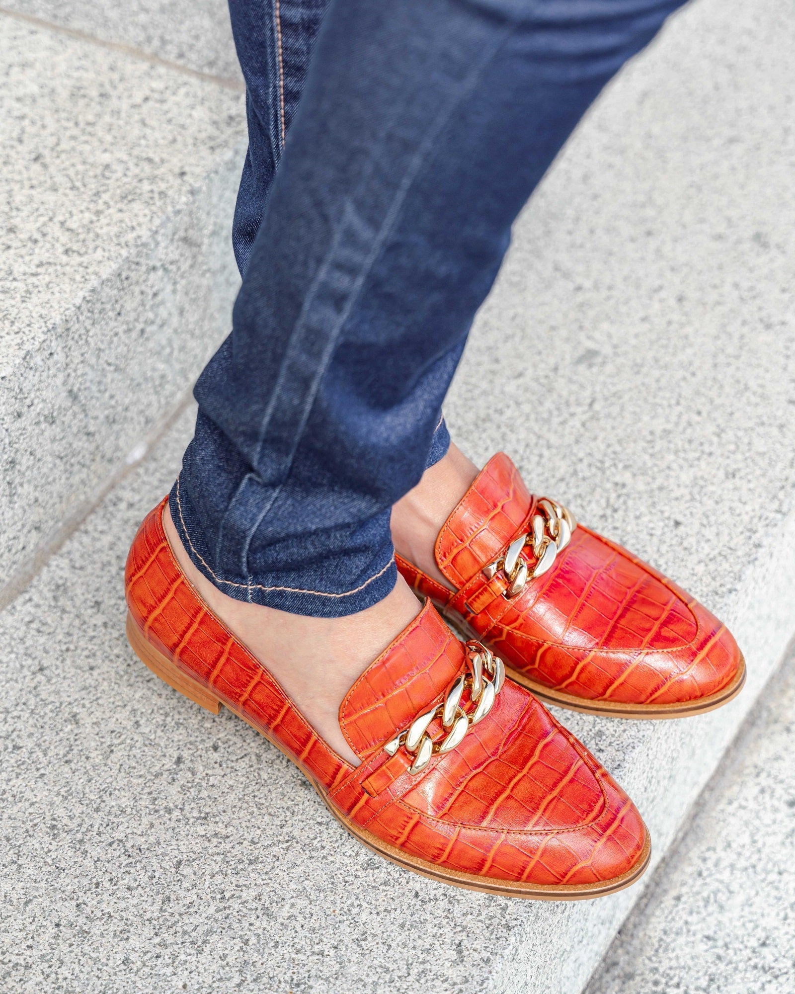Lux Loafer Terracotta Flats by Sole Shoes NZ F12-35