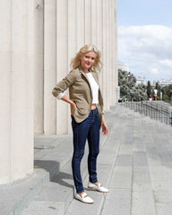 Lux Loafer White Flats by Sole Shoes NZ F11-35