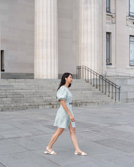 Marbella Sandal White Flats by Sole Shoes NZ F18-36