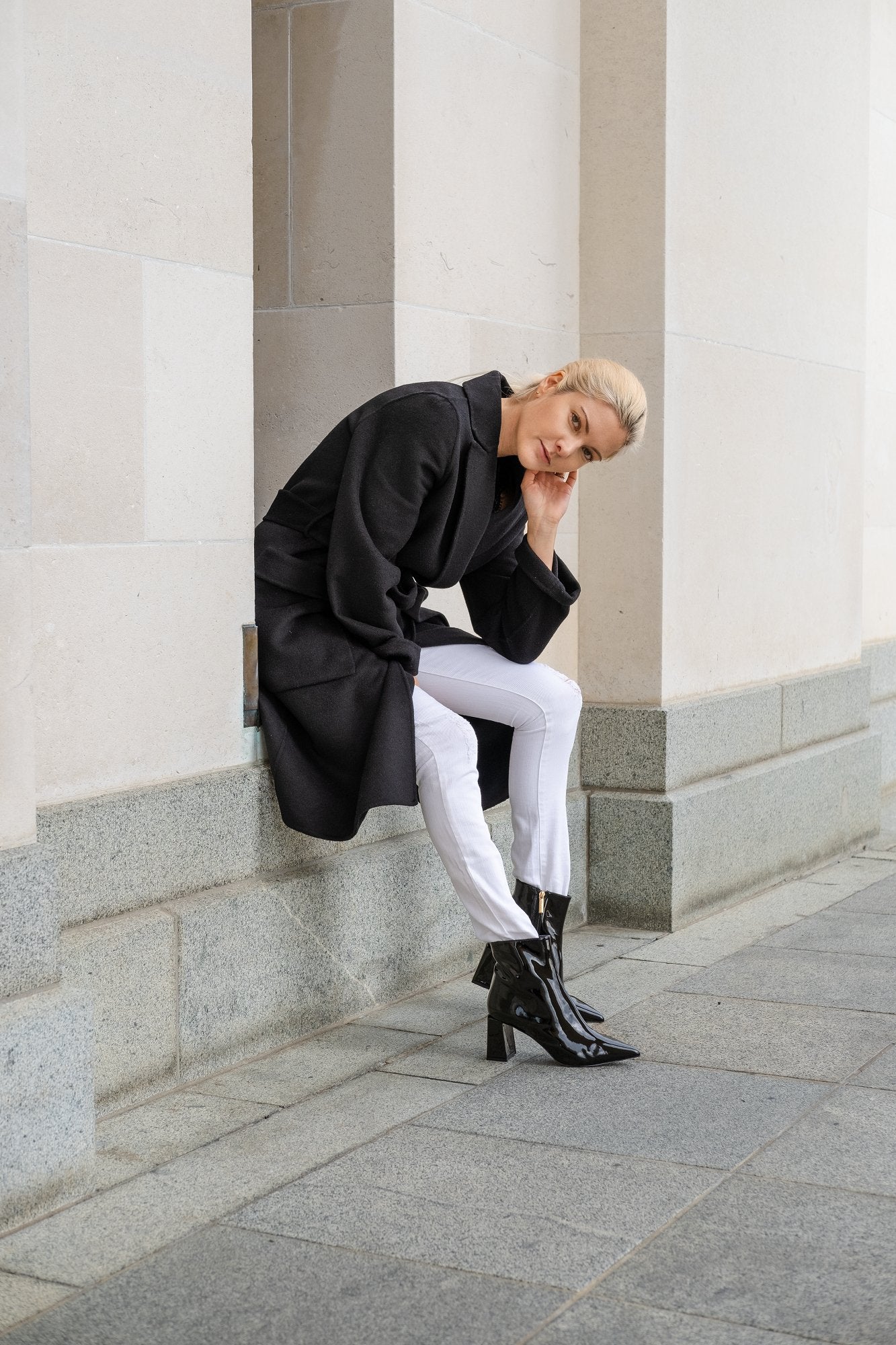 Nicola Ankle Boot Black Boots by Sole Shoes NZ AB16-36