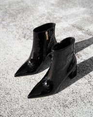 Nicola Ankle Boot Black Boots by Sole Shoes NZ AB16-36