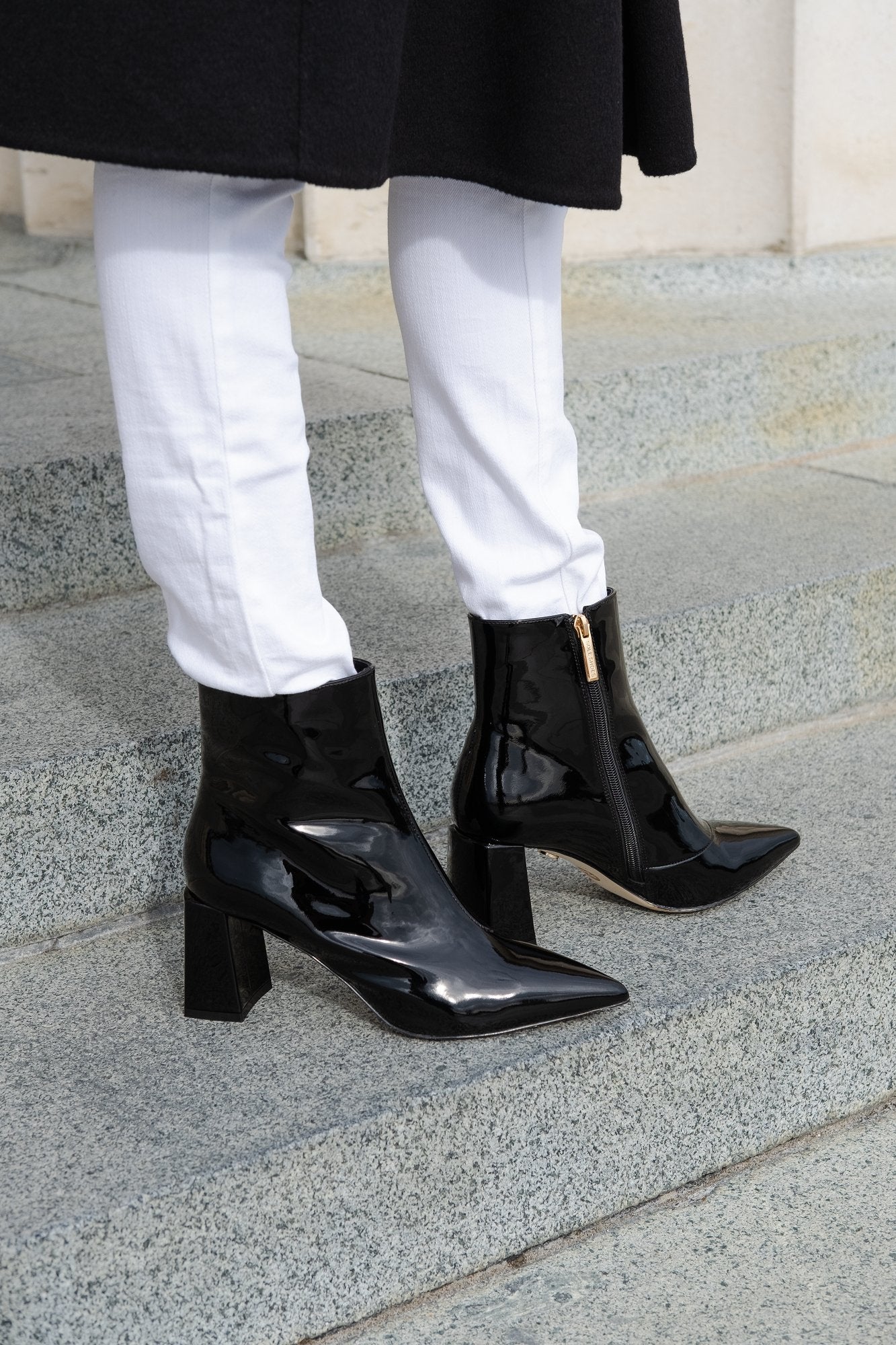 Nicola Ankle Boot Black Boots by Sole Shoes NZ AB16-36