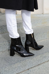 Nicola Ankle Boot Black Boots by Sole Shoes NZ AB16-36