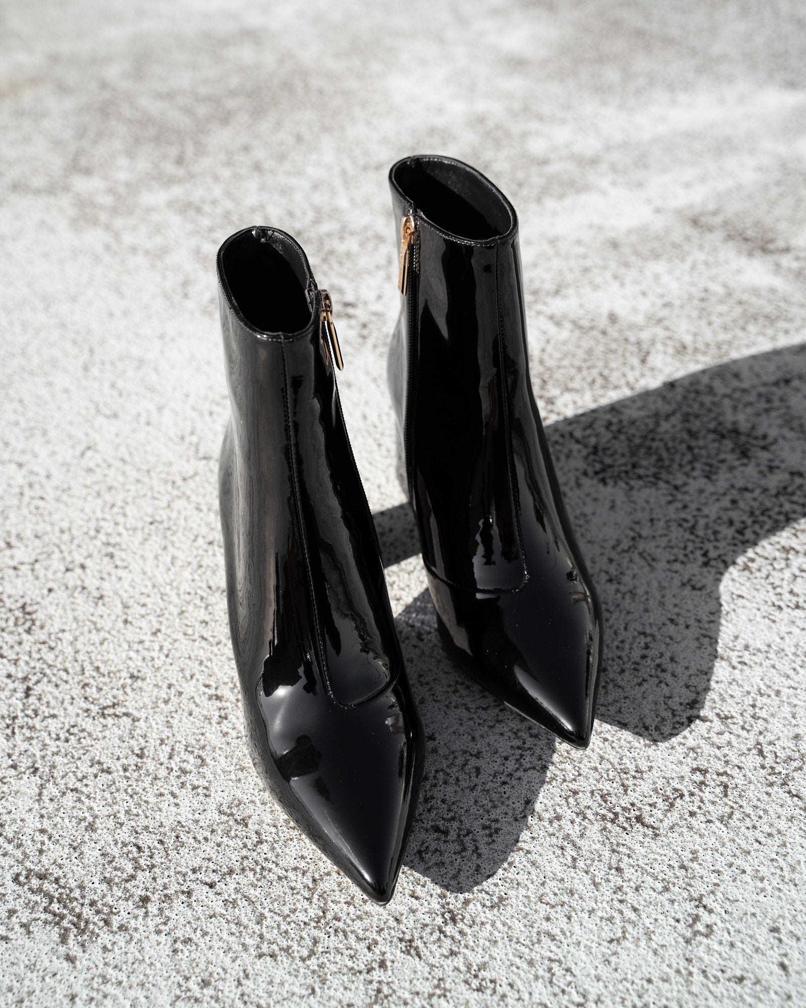 Nicola Ankle Boot Black Boots by Sole Shoes NZ AB16-36